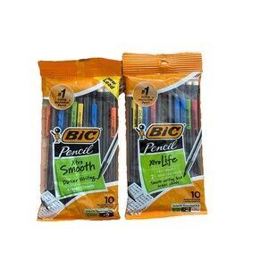 BIC Xtra Smooth Xtra Life Mechanical Pencils .7 mm 2 Packs of 10 Erases Clean